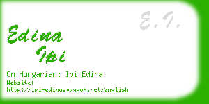 edina ipi business card